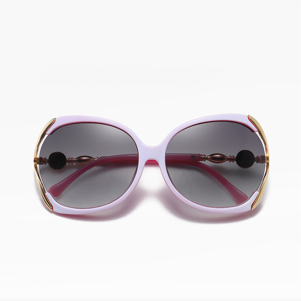 Damen-Sonnenbrille Techsuit 1722, polarisiert, UV-Schutz, Rosa Grau