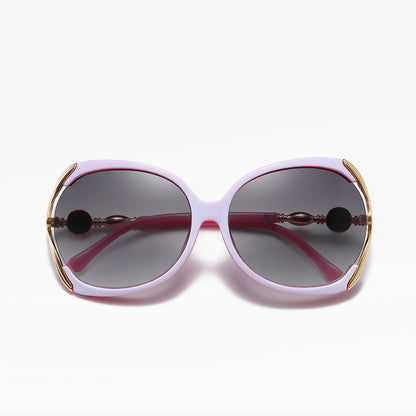Damen-Sonnenbrille Techsuit 1722, polarisiert, UV-Schutz, Rosa Grau