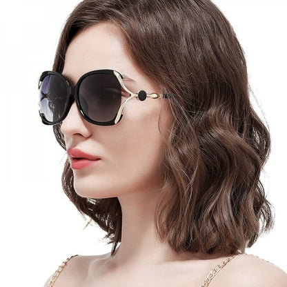 Damen-Sonnenbrille Techsuit 1722, polarisiert, UV-Schutz, Rosa Grau