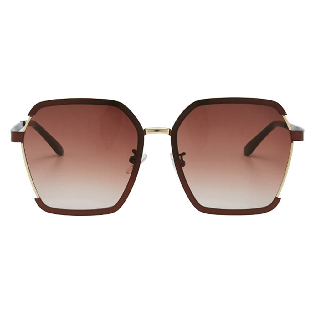 Damen-Sonnenbrille Techsuit 191, polarisiert, UV-Schutz, braun