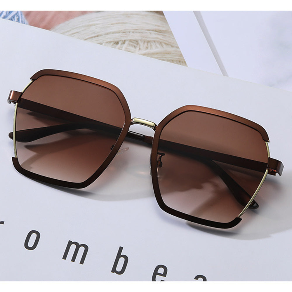 Damen-Sonnenbrille Techsuit 191, polarisiert, UV-Schutz, braun