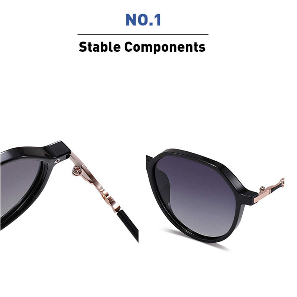 Damen-Sonnenbrille Techsuit 2203, polarisiert, UV-Schutz, Grau Rosa