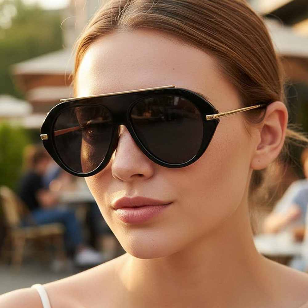 Damen-Sonnenbrille Techsuit 8092, Schwarz