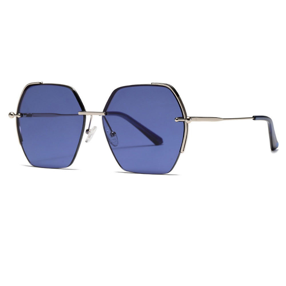 Dames Zonnebril Techsuit 8561, Zilver Blauw