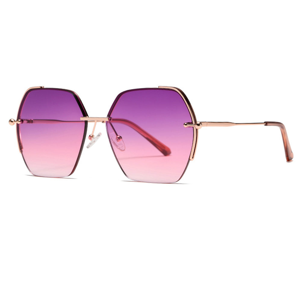 Dames Zonnebril Techsuit 8561, Roze Goud Paars Rood