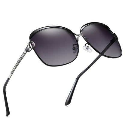 Damen-Sonnenbrille Techsuit 8702, polarisiert, UV-Schutz, schwarz