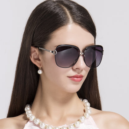 Damen-Sonnenbrille Techsuit 8702, polarisiert, UV-Schutz, schwarz