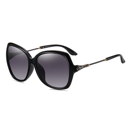 Damen-Sonnenbrille Techsuit 8881, polarisiert, UV-Schutz, Schwarz Grau