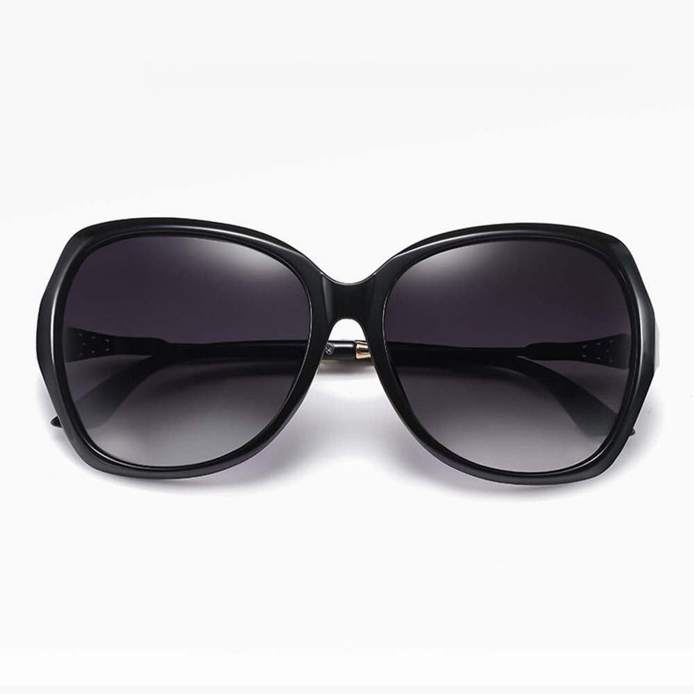 Damen-Sonnenbrille Techsuit 8881, polarisiert, UV-Schutz, Schwarz Grau