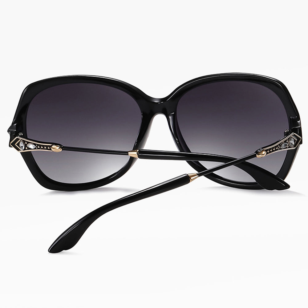 Damen-Sonnenbrille Techsuit 8881, polarisiert, UV-Schutz, Schwarz Grau