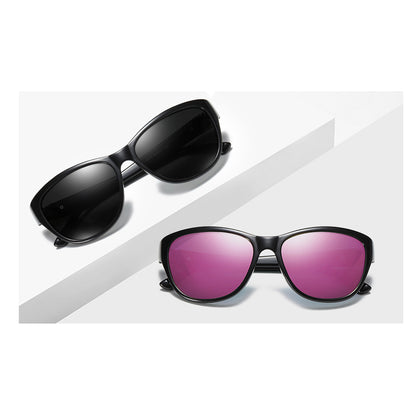 Dames Zonnebril Techsuit A572, Gepolariseerd, UV-bescherming, Zwart Grijs Gradient