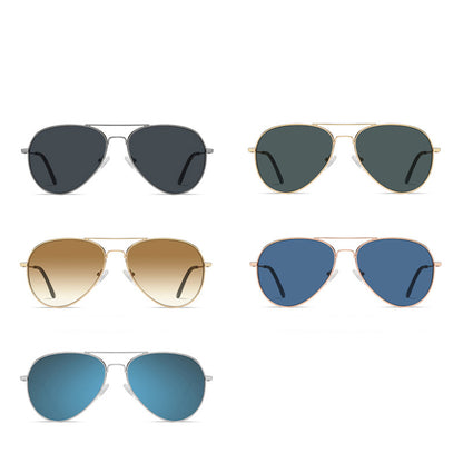 Unisex-Sonnenbrille Techsuit 3025, UV-Schutz, Silber Blau