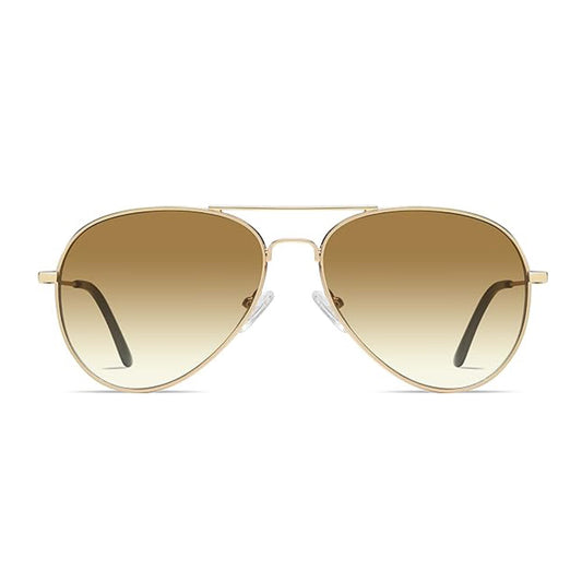 Unisex Techsuit 3025 Sonnenbrille, UV-Schutz, Gold Braun