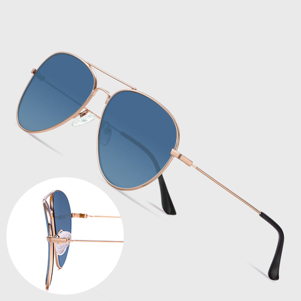 Lunettes de Soleil Unisex Techsuit 3025, Protection UV, Or Vert