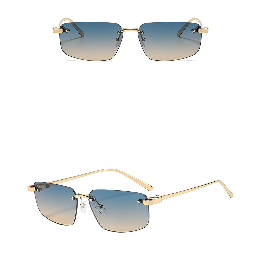 Unisex Techsuit Zonnebril S098, Goud Blauw Groen