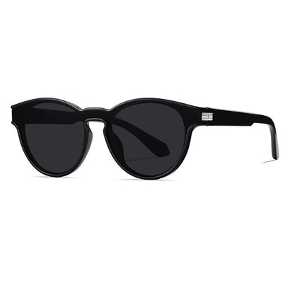 Unisex Techsuit TR7545 Sunglasses, Polarized, UV Protection, Black Gray