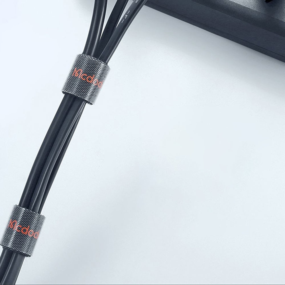 McDodo VS-0960 Kabelorganizer Belt, Velcro, 1m, Zwart