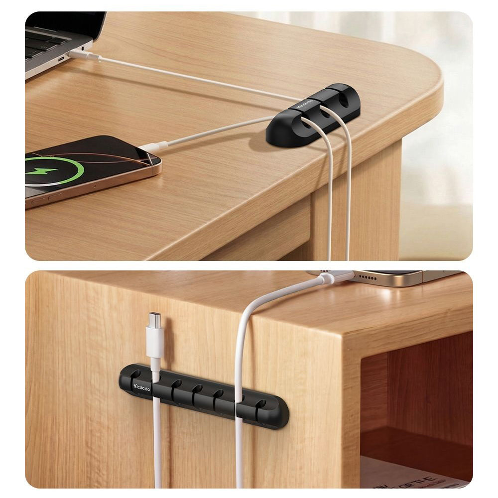 McDodo WF-5960 Kabelorganizer, Set van 2 stuks, Zwart