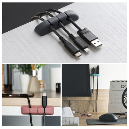 Ringke Kabelorganizer, Set van 4 stuks, Diverse Kleuren