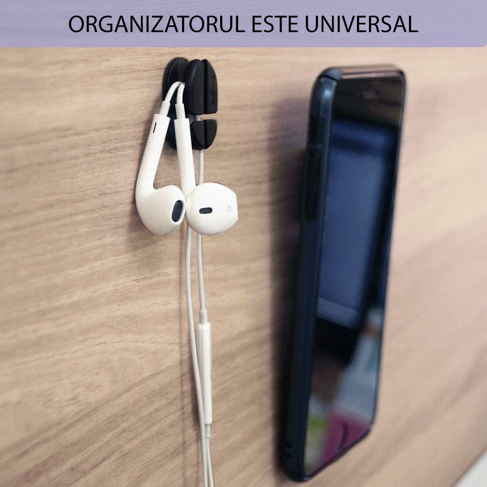 Ringke Kabel Organizer, Set van 6 stuks, Zwart