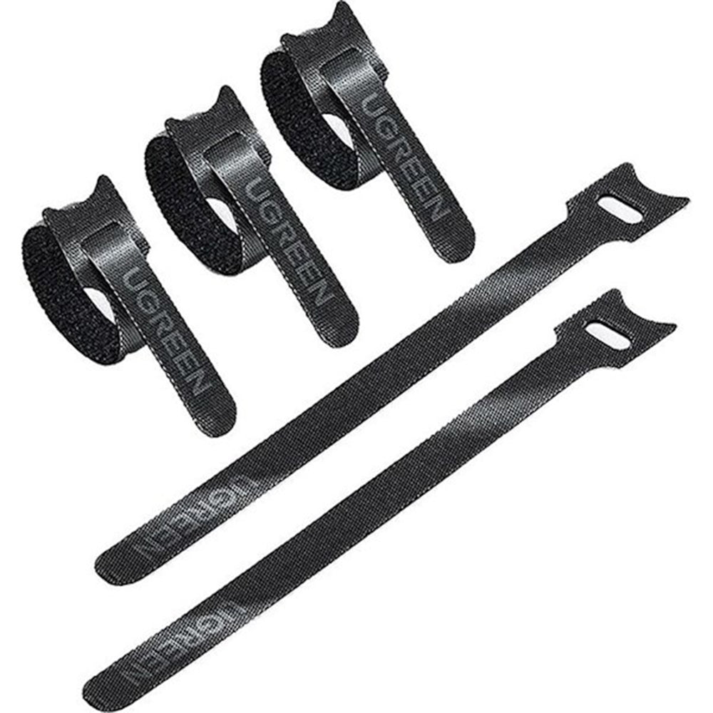 Kabelorganisator UGREEN LP401, Velcro, Set 3 Stück, Schwarz
