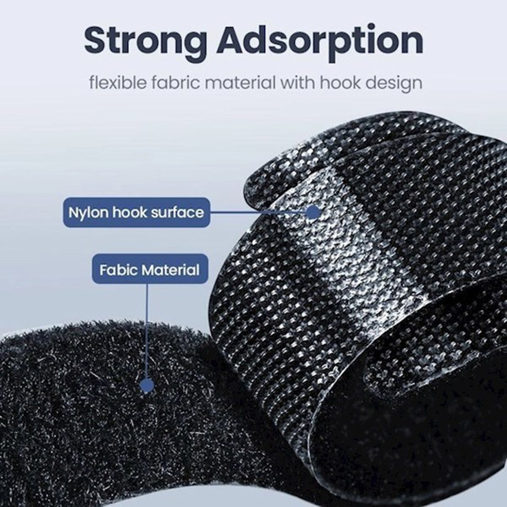 Kabelorganisator UGREEN LP401, Velcro, Set 3 Stück, Schwarz