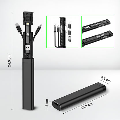 Accessoire Organizer / Kaartlezer Qualo QZS-P-01, Zwart