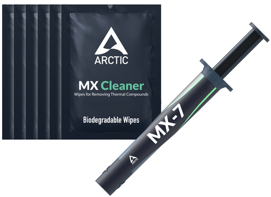 Pâte Thermoconductrice ARCTIC MX-7 + Lingettes MX Cleaner, Type Seringue, 4g ACTCP00092A