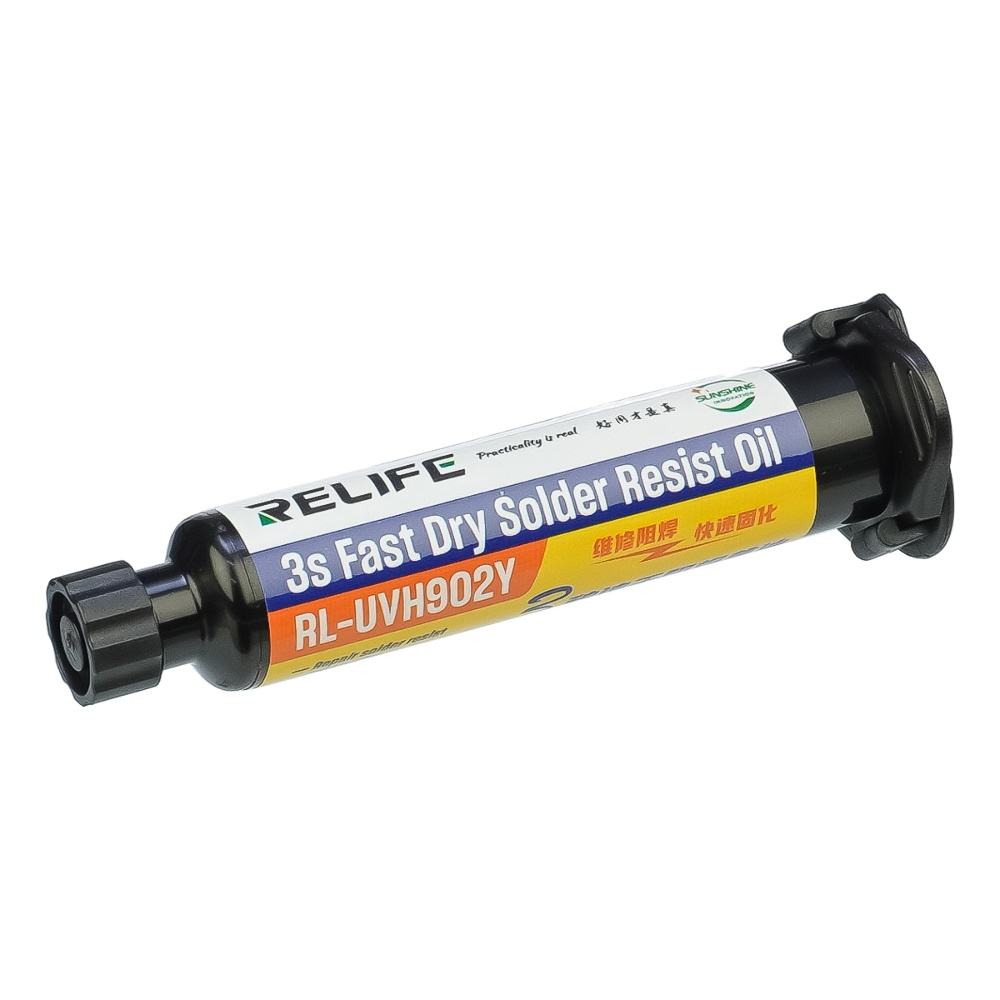 UV-Abdeckpaste Relife RL-UVH902Y, 10ml, Gelb