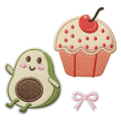 Patch / Textil-Patch OEM Avocado, 3er Set, Mehrfarbig