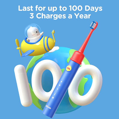 Elektrische Kinderzahnbürste Bitvae BVK7S, Blau Rot