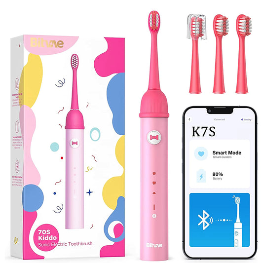 Brosse à dents électrique Bitvae BVK7S Kids, Rose