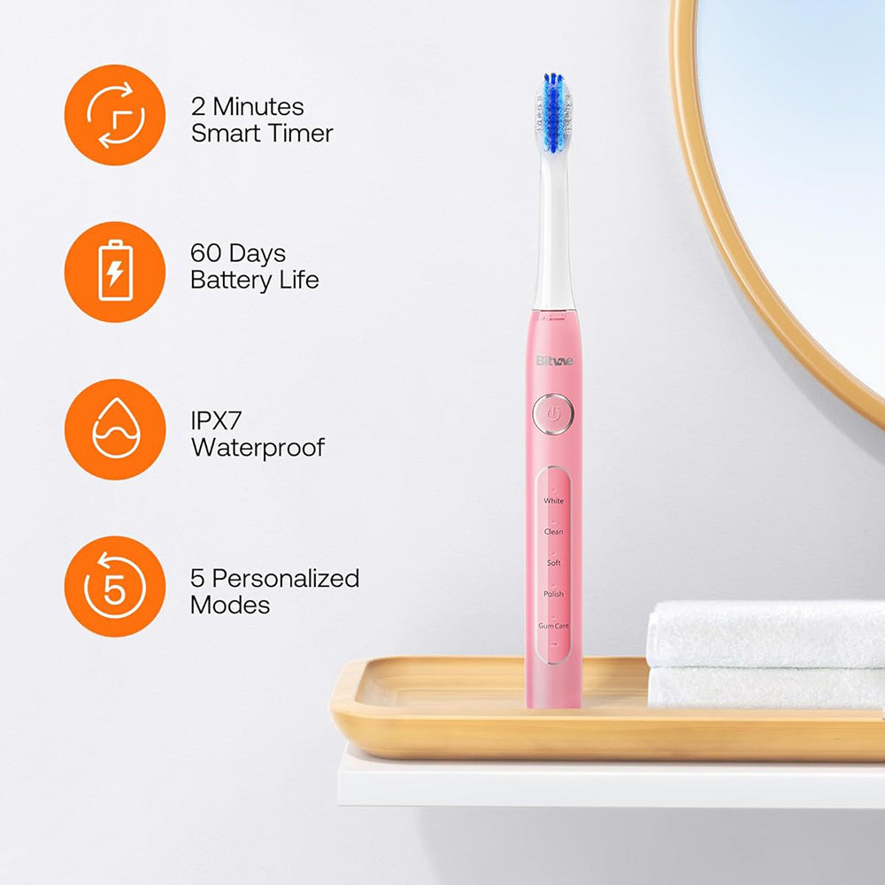 Elektrische Tandenborstel Bitvae D2, Roze