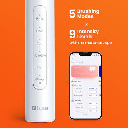 Bitvae S2 Smart Elektrische Tandenborstel, Zwart