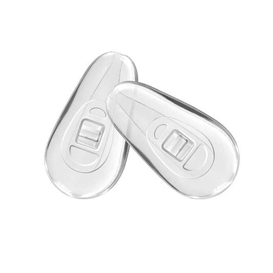 Techsuit NPT1 Silicone Nose Pads for Glasses, Set of 2, Transparent