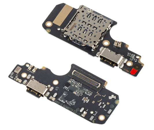 Laadconnectorplaat - Microfoon - SIM-lezer module Xiaomi Redmi Note 12 Pro 4G