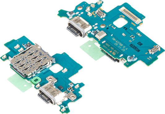 Laadconnector - Microfoon - SIM-lezer Module Samsung Galaxy A37 5G, Service Pack GH96-21038A