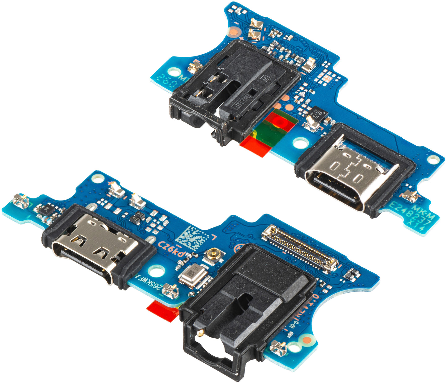 Laadconnector - Audio - Microfoon Bord Samsung Galaxy A07 4G A075, Service Pack GH81-28063A