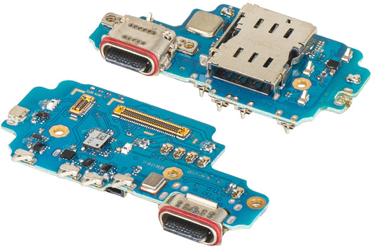 Laadconnectorplaat - Microfoon - SIM-kaartlezer module Samsung Galaxy S22 Ultra 5G S908