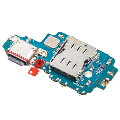 Samsung Galaxy S22 Ultra 5G S908, Swap GH96-14802 - SIM-leesmodule - Microfoon - Oplaadconnector printplaat met Swap GH96-14802 