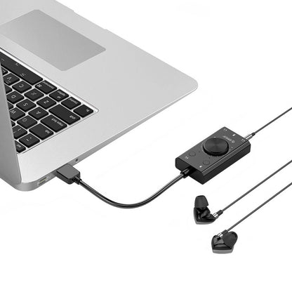 Carte son USB Orico SC2, 3 x Jack 3,5 mm, Noire