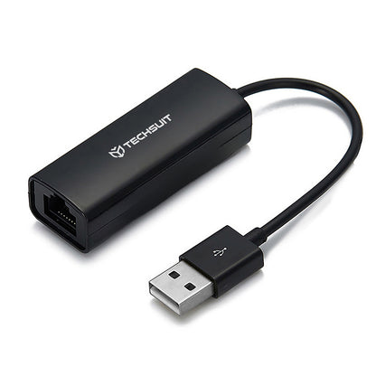 Netwerkkaart Techsuit AC19, RJ45, USB, Zwart