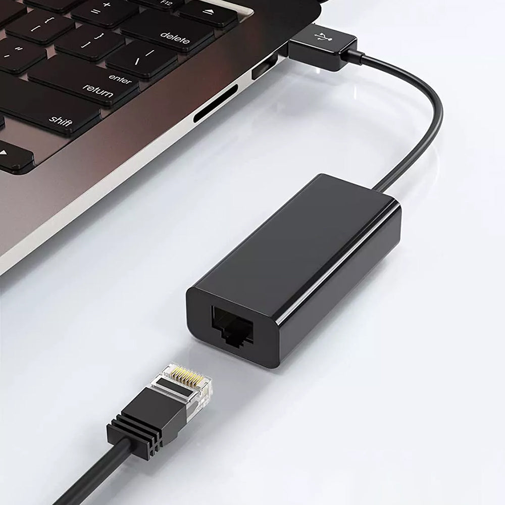 Netwerkkaart Techsuit AC19, RJ45, USB, Zwart