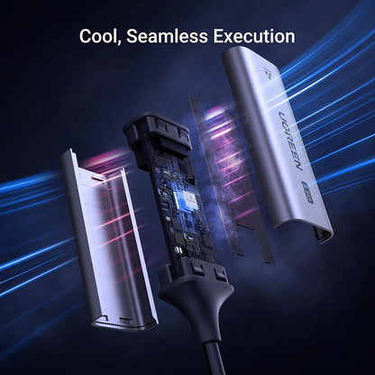 Carte réseau UGREEN CM648 (25052), RJ45, USB-C, Gris