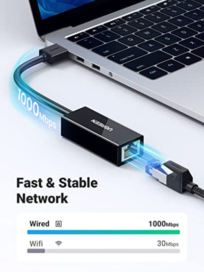 Carte réseau UGREEN CR111, RJ45, USB 3.0, Blanc