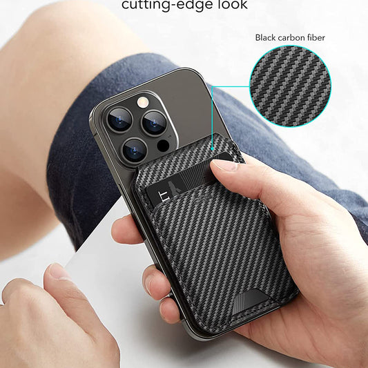 Portemonnee Magsafe, ESR, Carbon, Zwart