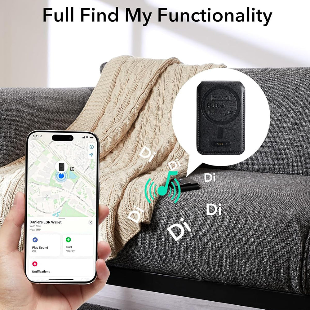 MagSafe Geldbörse, ESR, Findy my Wallet, Schwarz