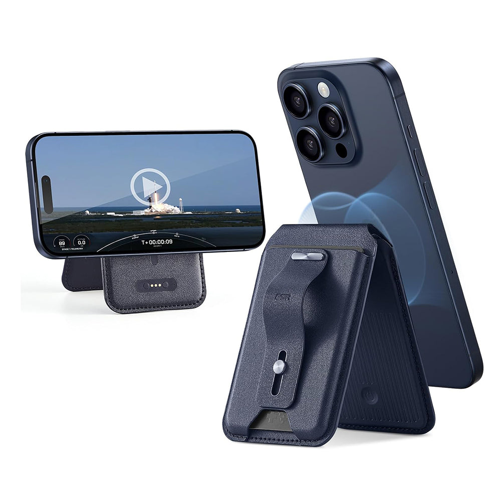 Magsafe portemonnee, ESR, Find my Wallet, Marineblauw