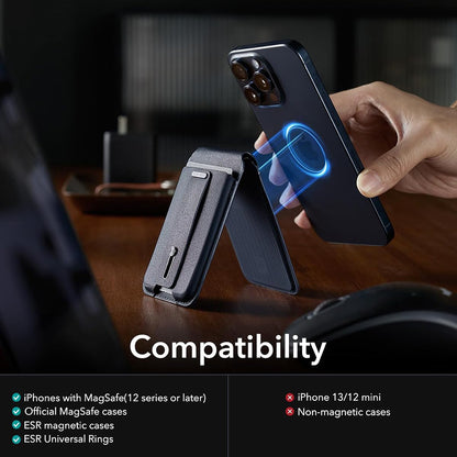 Magsafe portemonnee, ESR, Find my Wallet, Marineblauw