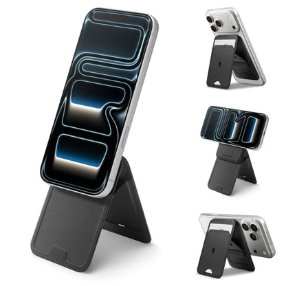 Portefeuille MagSafe, Spigen, Slim Fold Tripod S314-3, Noir AFA10751